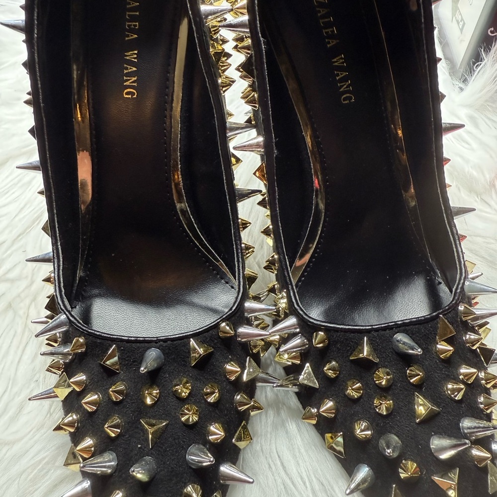 Black Studded Women's Shoes